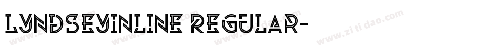 LyndseyInline Regular字体转换